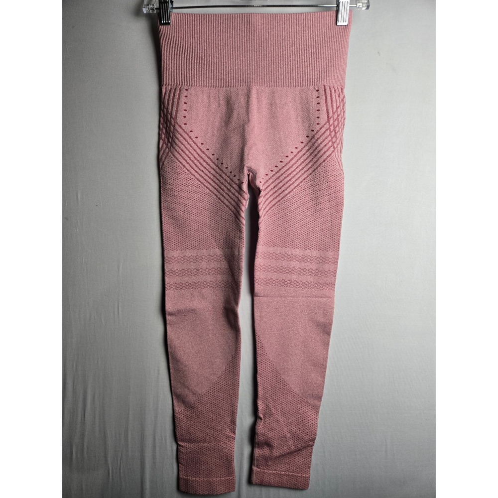 Ionix Labs Pink Seamless High Waist Scrunch Butt Workout Leggings Medium